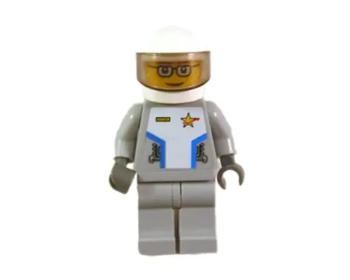 Star Justice Astronaut 2 - with Torso Sticker (glasses, gold badge) Image