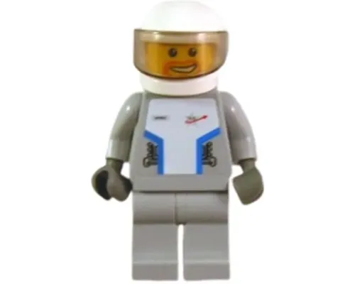 Star Justice Astronaut 3 - with Torso Sticker (Beard Around Mouth, Silver Badge) Image