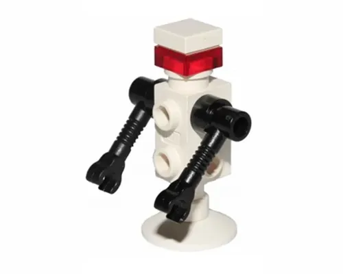 Futuron Droid, White with Black Arms, Trans Red Eye Image