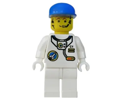 Space Port - Astronaut C1, White Legs, Blue Cap Image