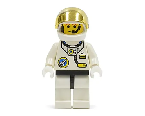 Space Port - Astronaut C1, White Legs with Light Gray Hips, Rocket Pack Image