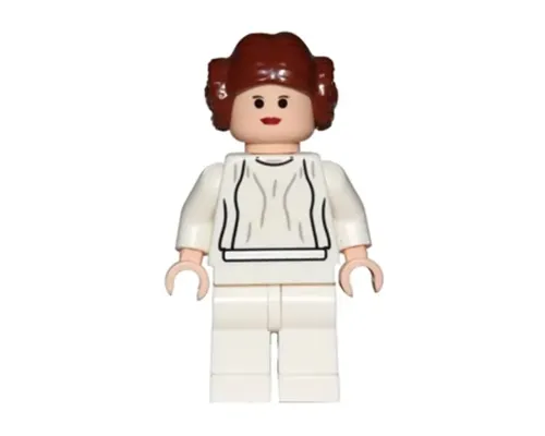 Princess Leia - Light Nougat, White Dress, Big Eyes Image