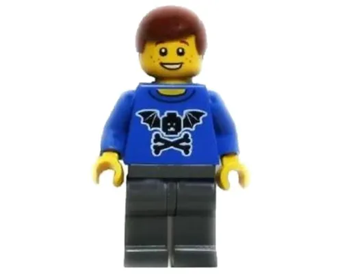 LEGO Brand Store Male, Bat Minifigure Head with Wings and Crossbones - Costa Mesa, CA (South Coast Plaza) Image