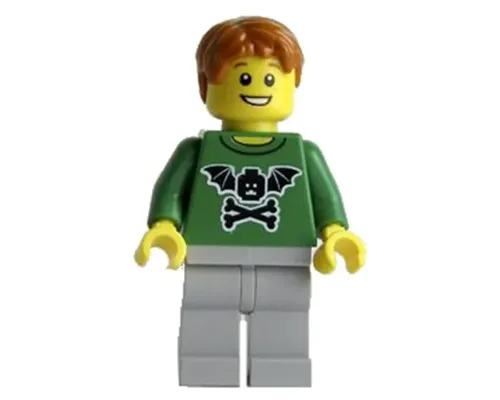 LEGO Brand Store Male, Bat Minifigure Head with Wings and Crossbones - Indianapolis, IN Image