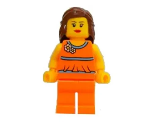 LEGO Brand Store Female, Orange Halter Top - Vancouver, BC Image