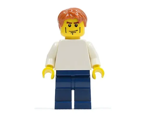 LEGO Brand Store Male, Plain White Torso, Cheek Lines (no back printing) {Manchester} Image