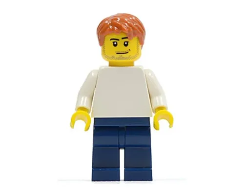 LEGO Brand Store Male, Plain White Torso, Stubble (no back printing) {Sheffield} Image