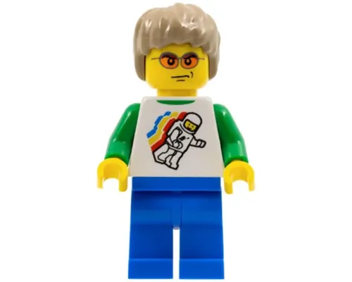 LEGO Brand Store Male, Classic Space Minifigure Floating (no back printing) {Sheffield} Image