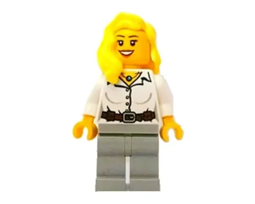 LEGO Brand Store Female, Pharaoh's Quest Blouse with Buttons, Belt and Necklace Pattern (no specific back printing) {Leeds} Image