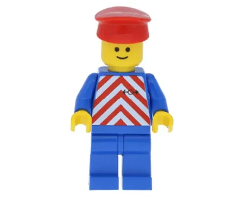 Red & White Stripes - Blue Legs, Red Hat Image