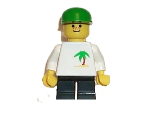 Palm Tree - Black Short Legs, Green Cap Image