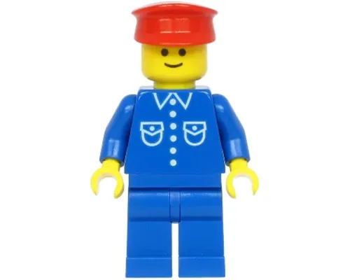 Shirt with 6 Buttons - Blue, Blue Legs, Red Hat (Reissue) Image