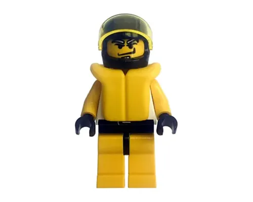 Race - Driver, Yellow Tiger, Standard Helmet, Life Jacket Image