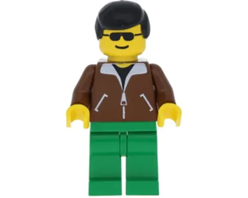 Jacket Brown - Green Legs, Black Male Hair Image