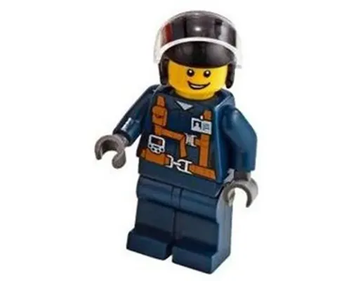 Helicopter Pilot - Dark Blue Suit with Harness Image