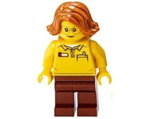 Female, Toy Store Worker (LEGO Logo on Reverse of Torso) Image