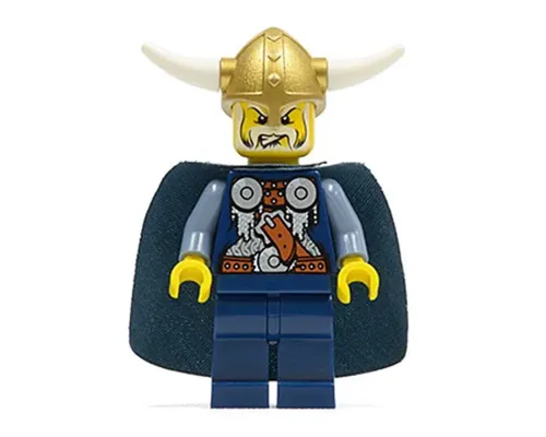 Viking Blue Chess King - Horns Glued to Helmet Image