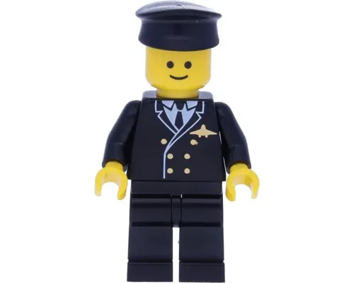 Airport - Pilot, Dark Blue Legs, Dark Blue Top, Black Hat Image