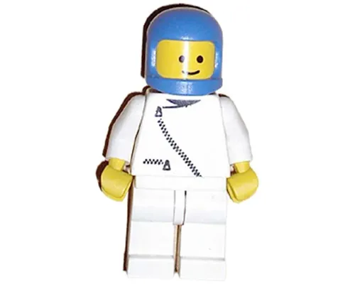 Jacket with Zipper - White, White Legs, Blue Classic Helmet Image