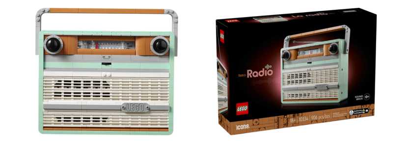The LEGO Icons Retro Radio set (10334) set