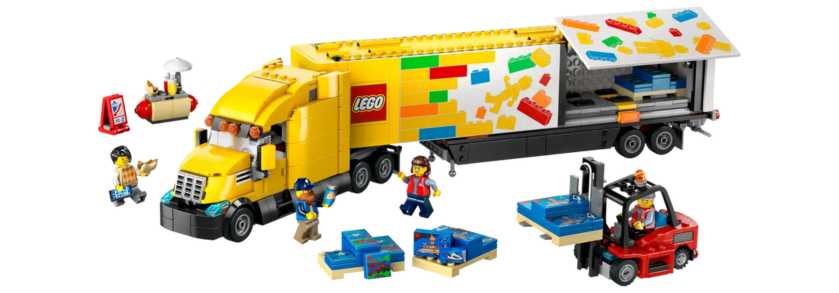 Yellow LEGO Delivery Truck

LEGO investment
