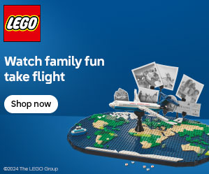 Show off favorite travel mementos and pictures with the LEGO® Travel Moments set!