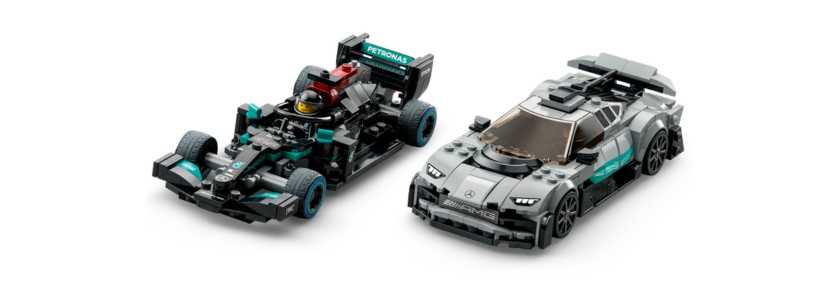 LEGO 76909 – LEGO Speed Champions Mercedes AMG F1 W12E Performance & Mercedes AMG Project One