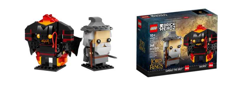 LEGO BrickHeadz Gandalf the Grey & Balrog (40631) for £18